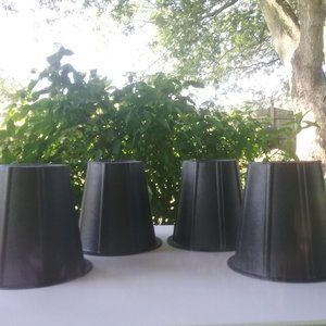 Bed or Furniture Risers- set of 4; black